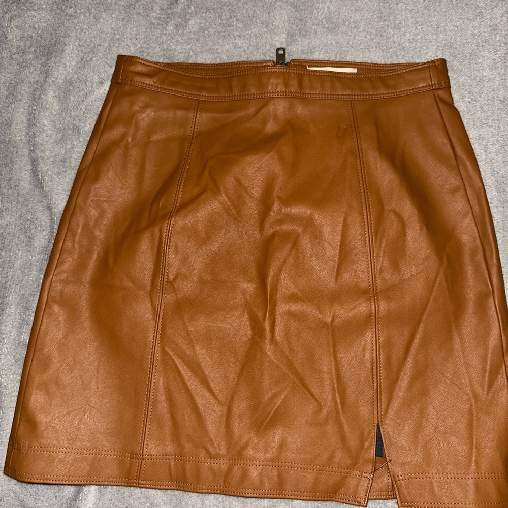 Altar'd State Brown Mini Skirt